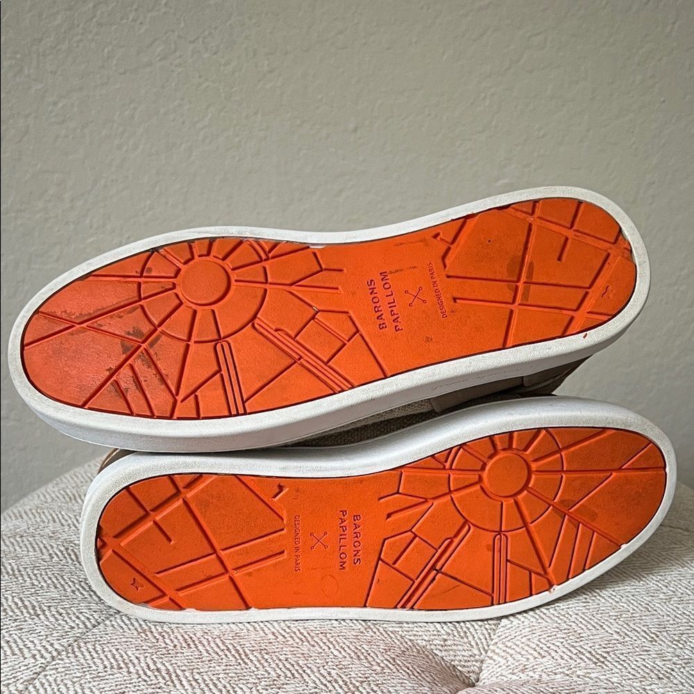 Like New! Baron Papillon Paris Luxury Vegan Sneakers in Size 39 FR - Picture 12 of 14